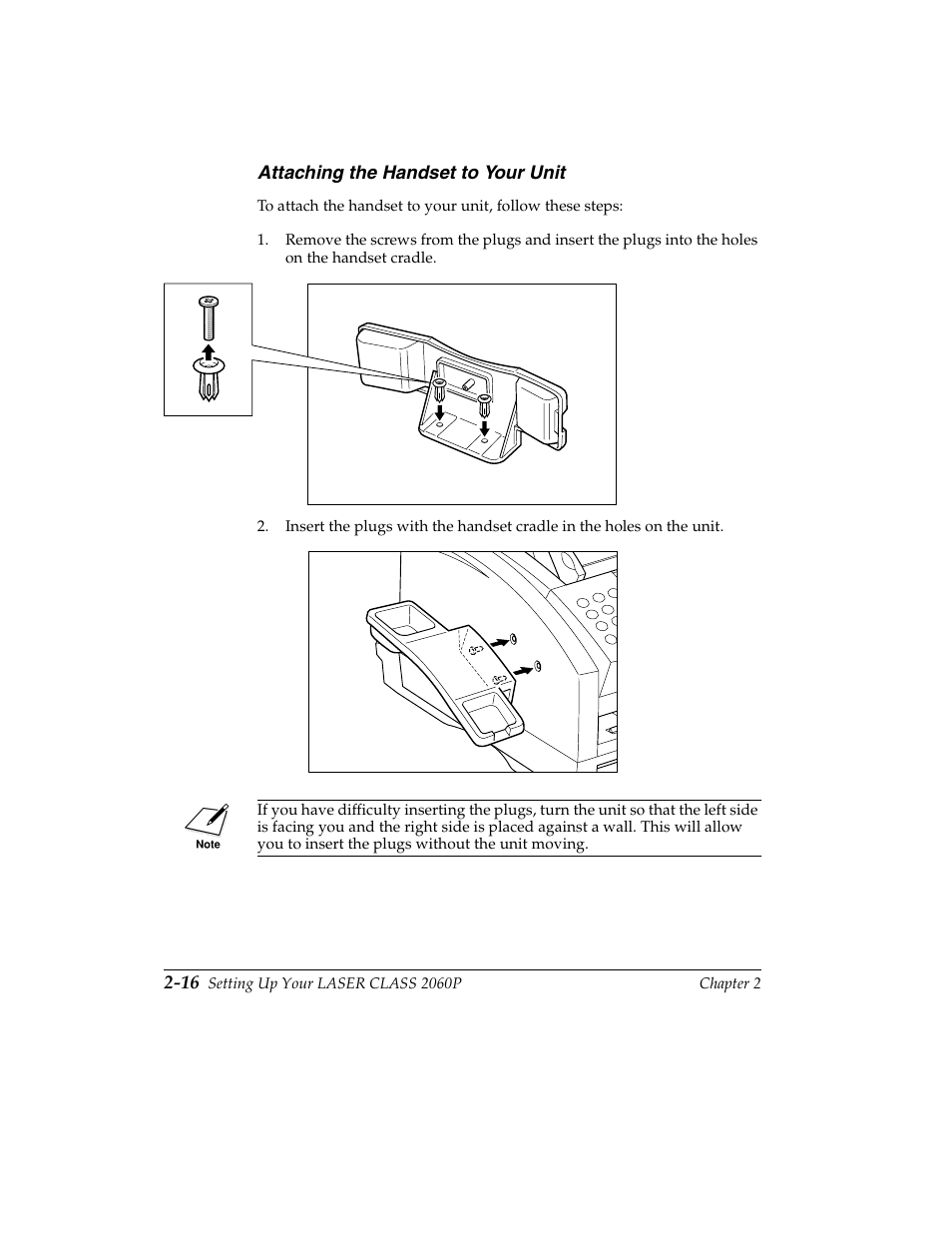 Attaching the handset to your unit -16 | Canon H12157 User Manual | Page 50 / 359