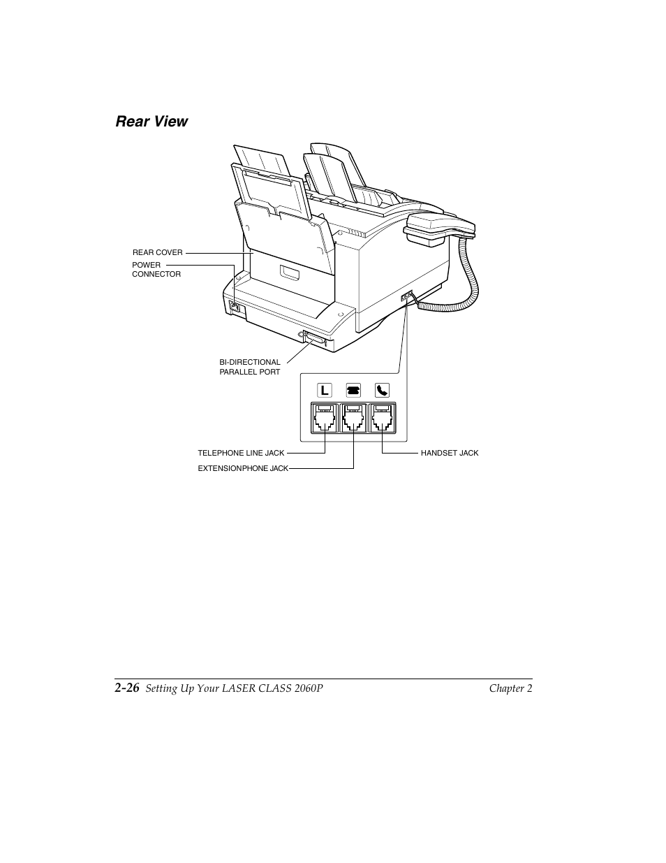 Rear view -26, Rear view | Canon H12157 User Manual | Page 60 / 359