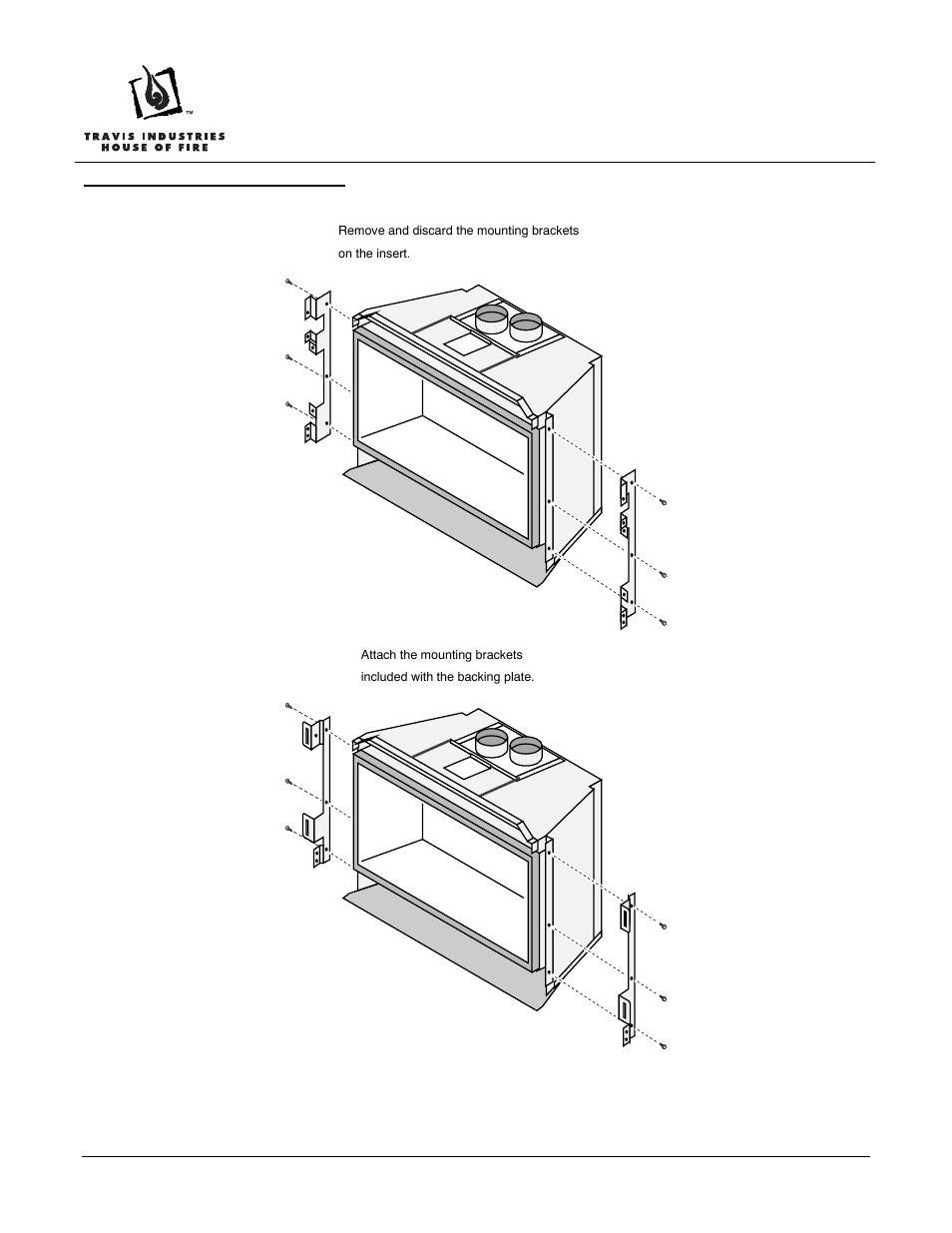 Dvs double-door backing plate, Dvs universal no panel face | Avalon Firestyles DVS Double-Door Backing Plate User Manual | Page 2 / 4
