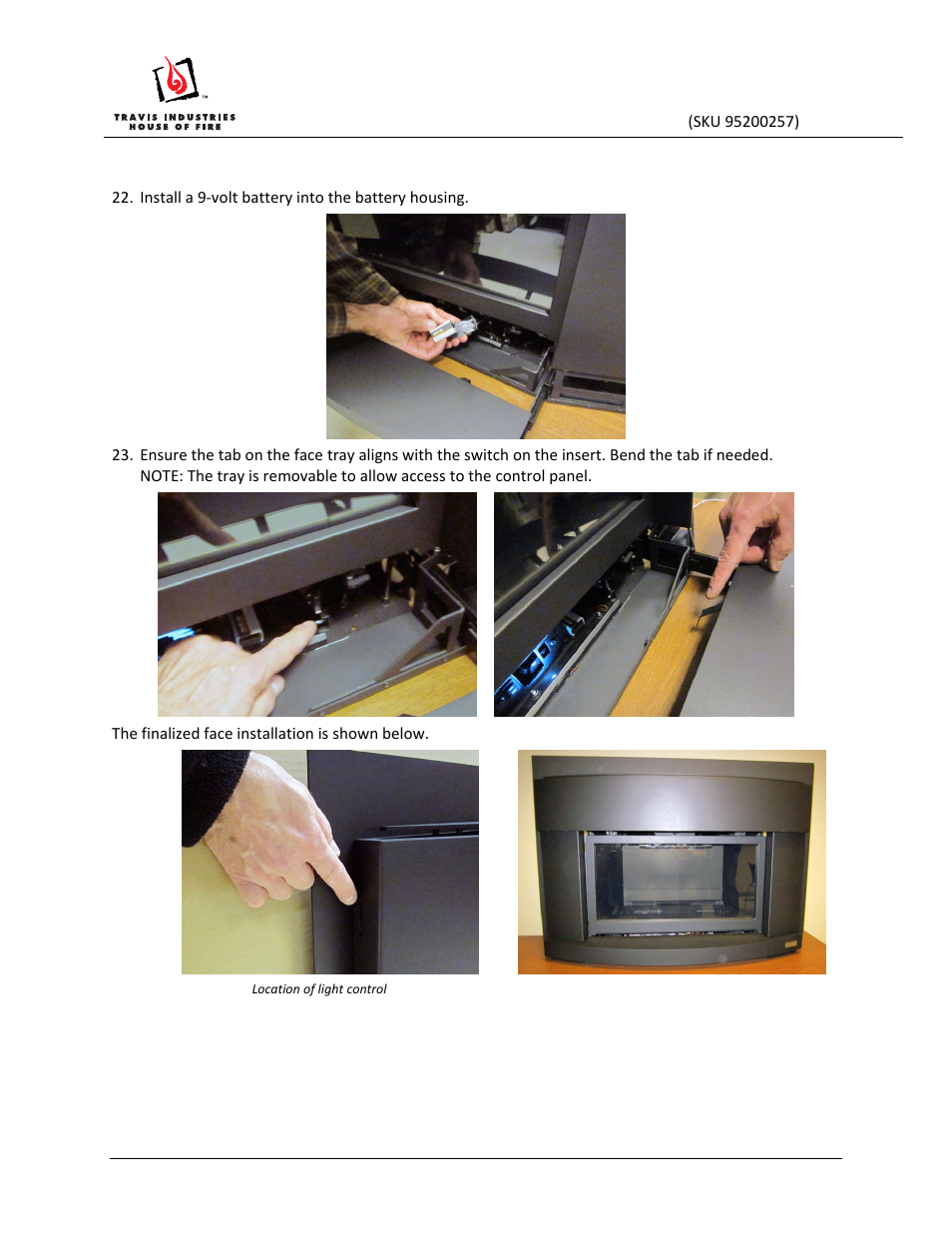 Dvs cypress face installation instructions | Avalon Firestyles DVS Cypress Face User Manual | Page 16 / 17