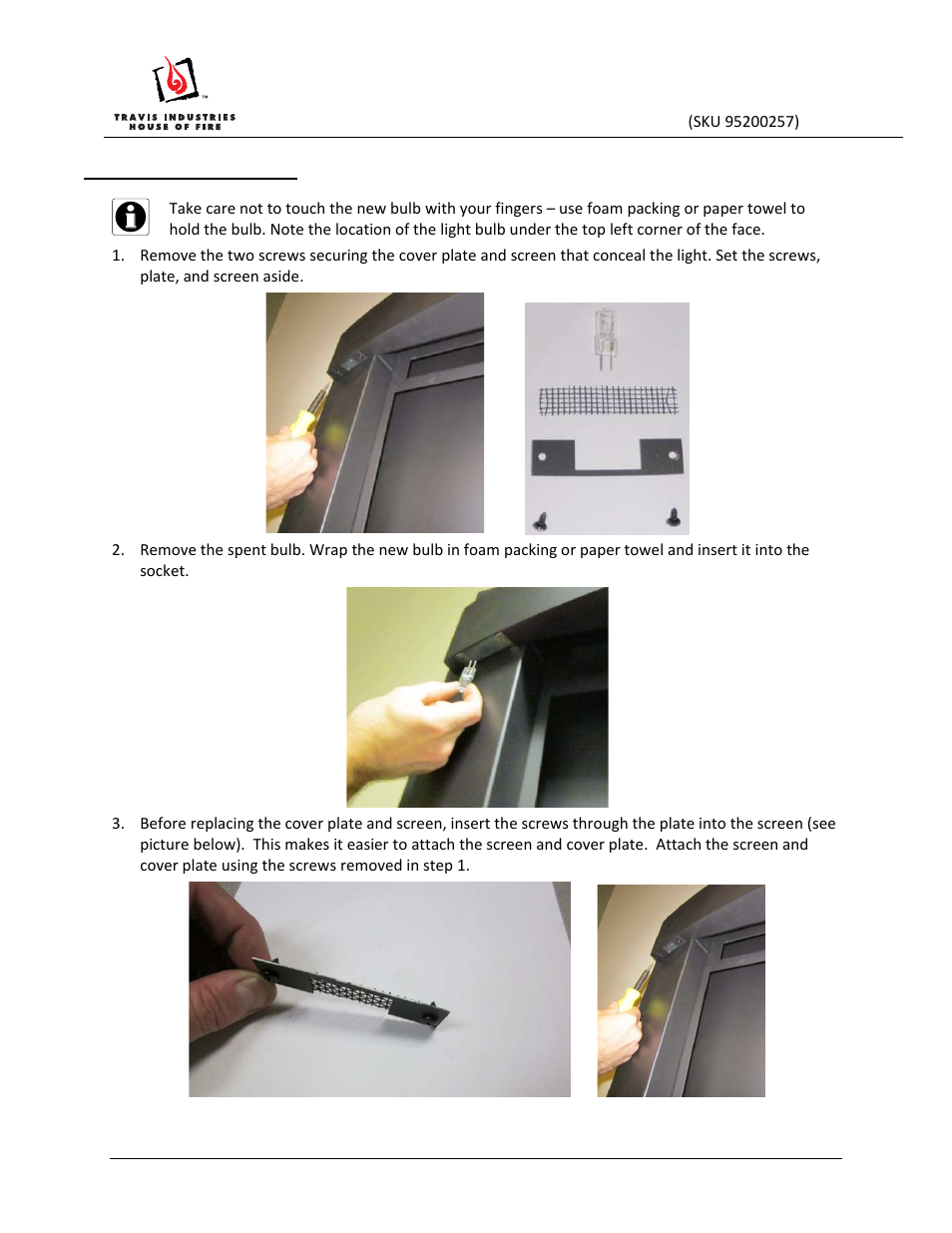 Dvs cypress face installation instructions | Avalon Firestyles DVS Cypress Face User Manual | Page 17 / 17