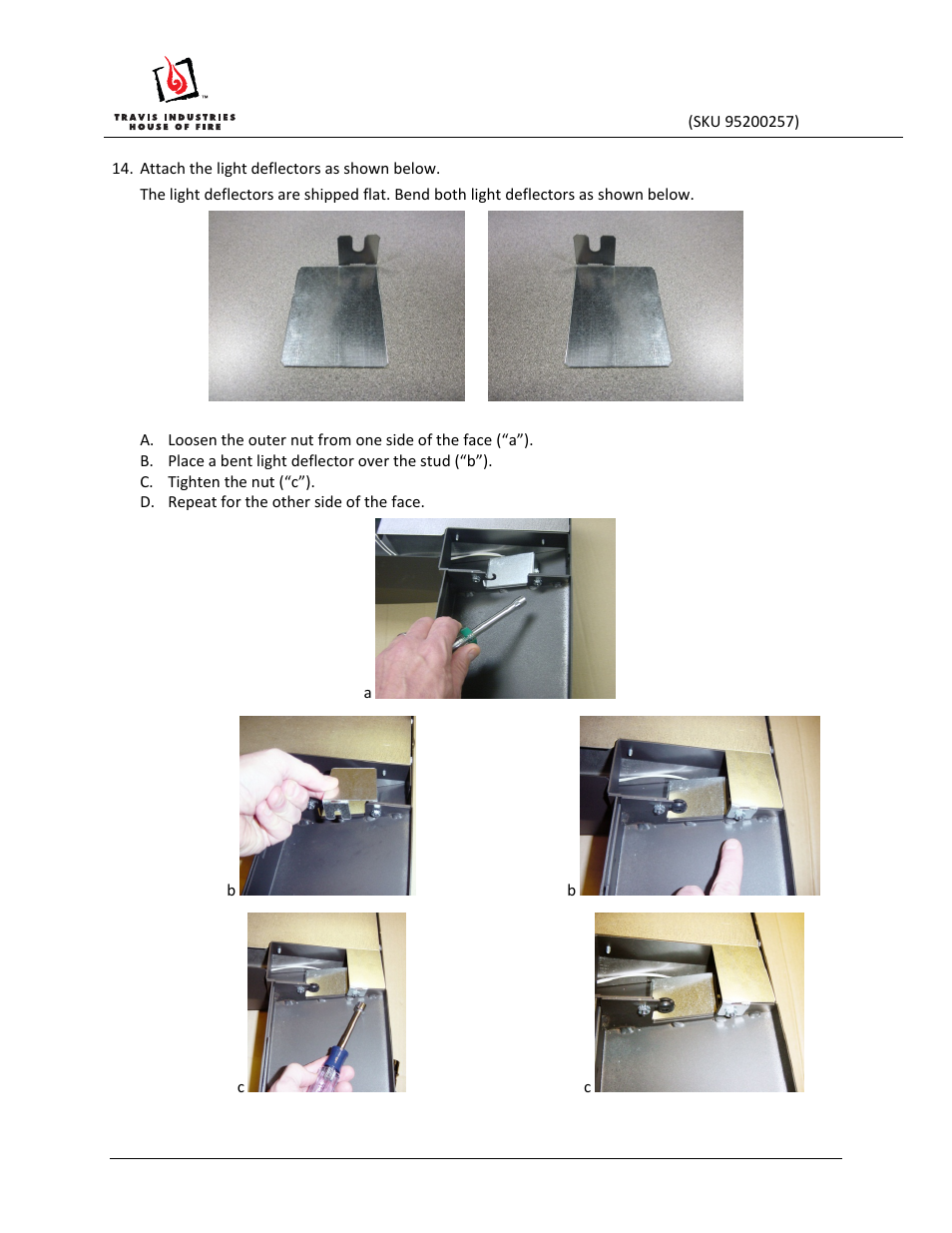 Dvs cypress face installation instructions | Avalon Firestyles DVS Cypress Face User Manual | Page 8 / 17