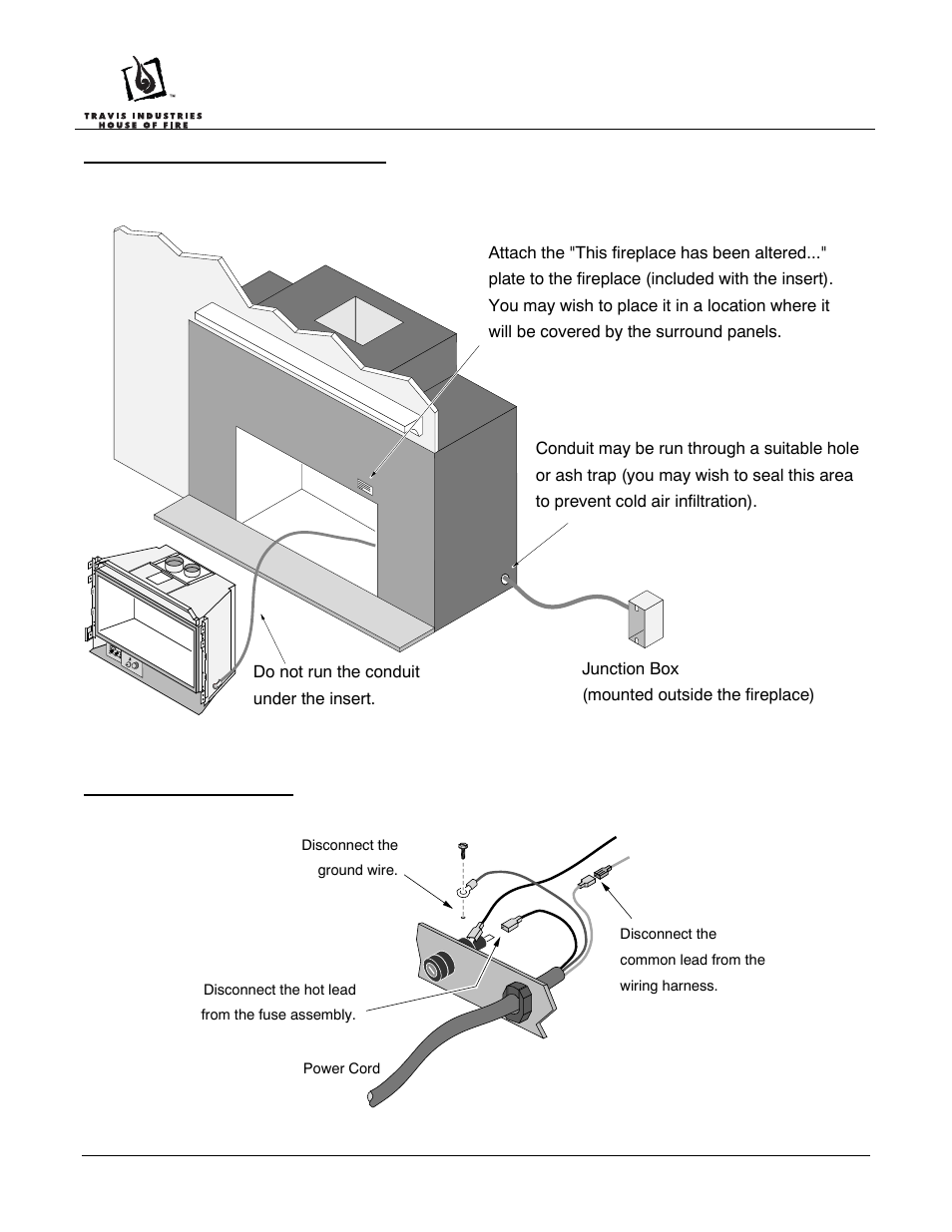 Wiring kit, gas & pellet inserts | Avalon Firestyles Fireplace Insert Wiring Kit User Manual | Page 3 / 6