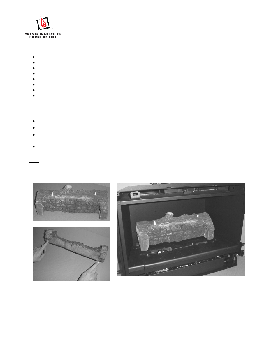 Avalon Firestyles 31 DVI Insert Log Set User Manual | 4 pages