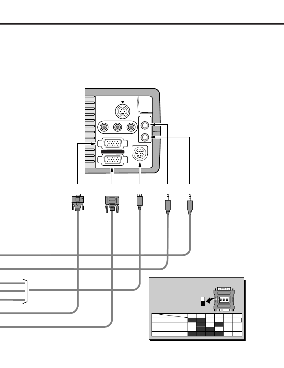 Connecting the projector | Canon LV-7325U User Manual | Page 13 / 48