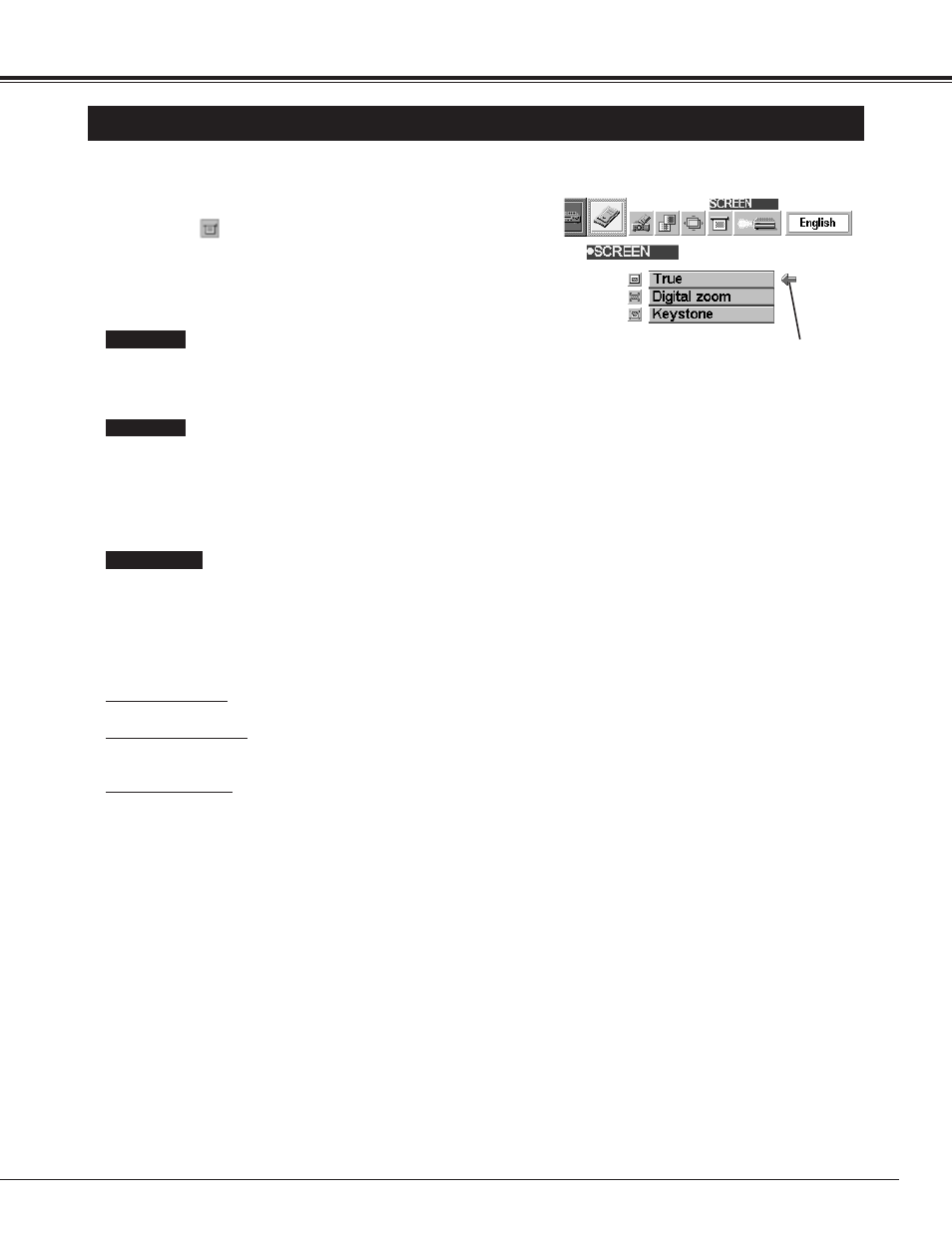 Picture screen adjustment, Mci mode | Canon LV-7325U User Manual | Page 37 / 48