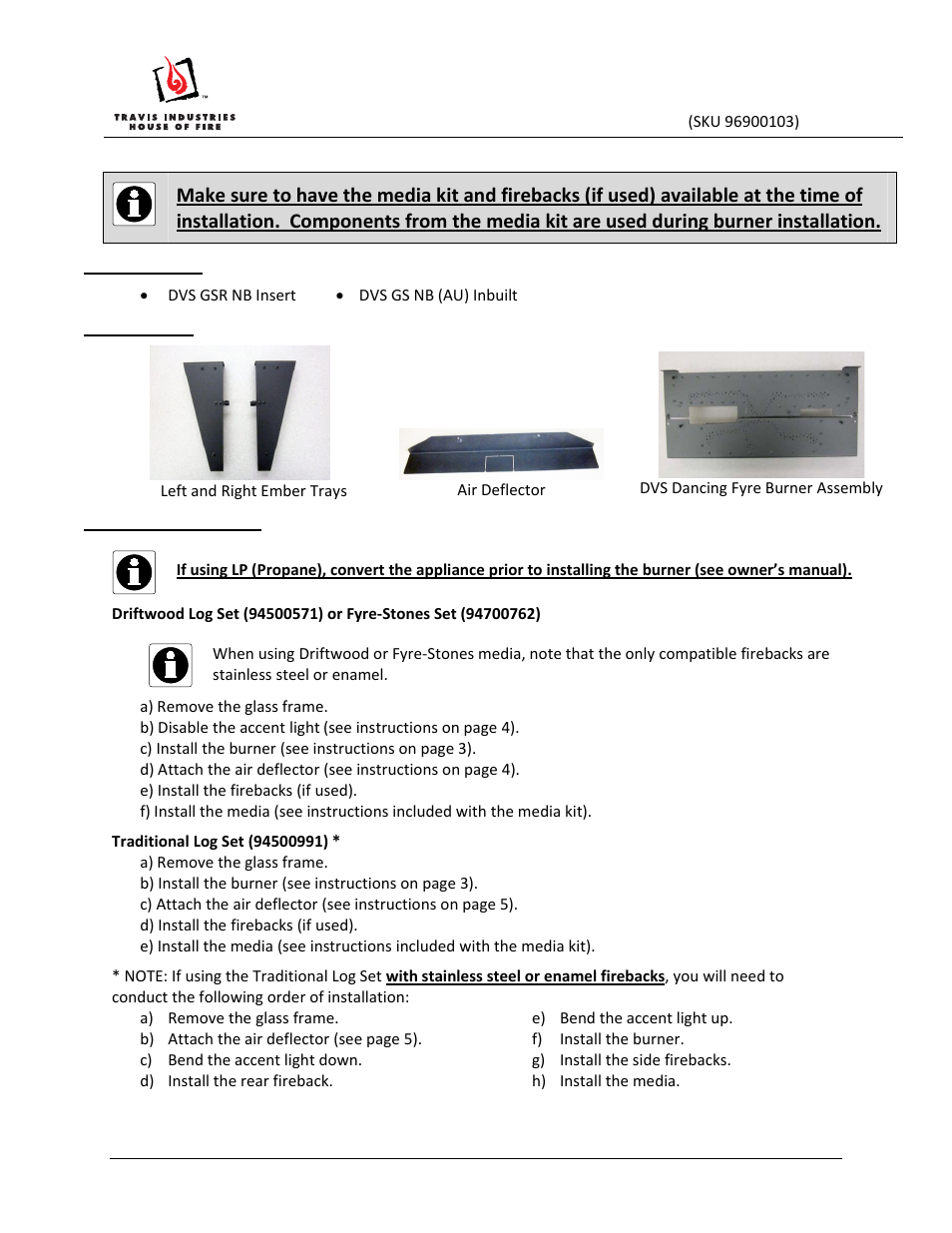 Avalon Firestyles DVS GSR Dancing-Fyre Burner User Manual | 4 pages