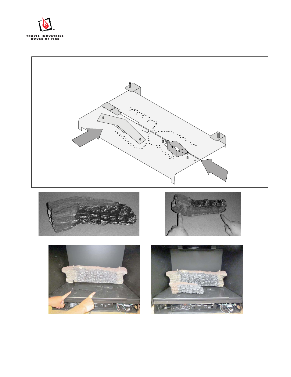 33 dvi/cypress log set installation instructions | Avalon Firestyles 33 DVI-Cypress Log User Manual | Page 3 / 6