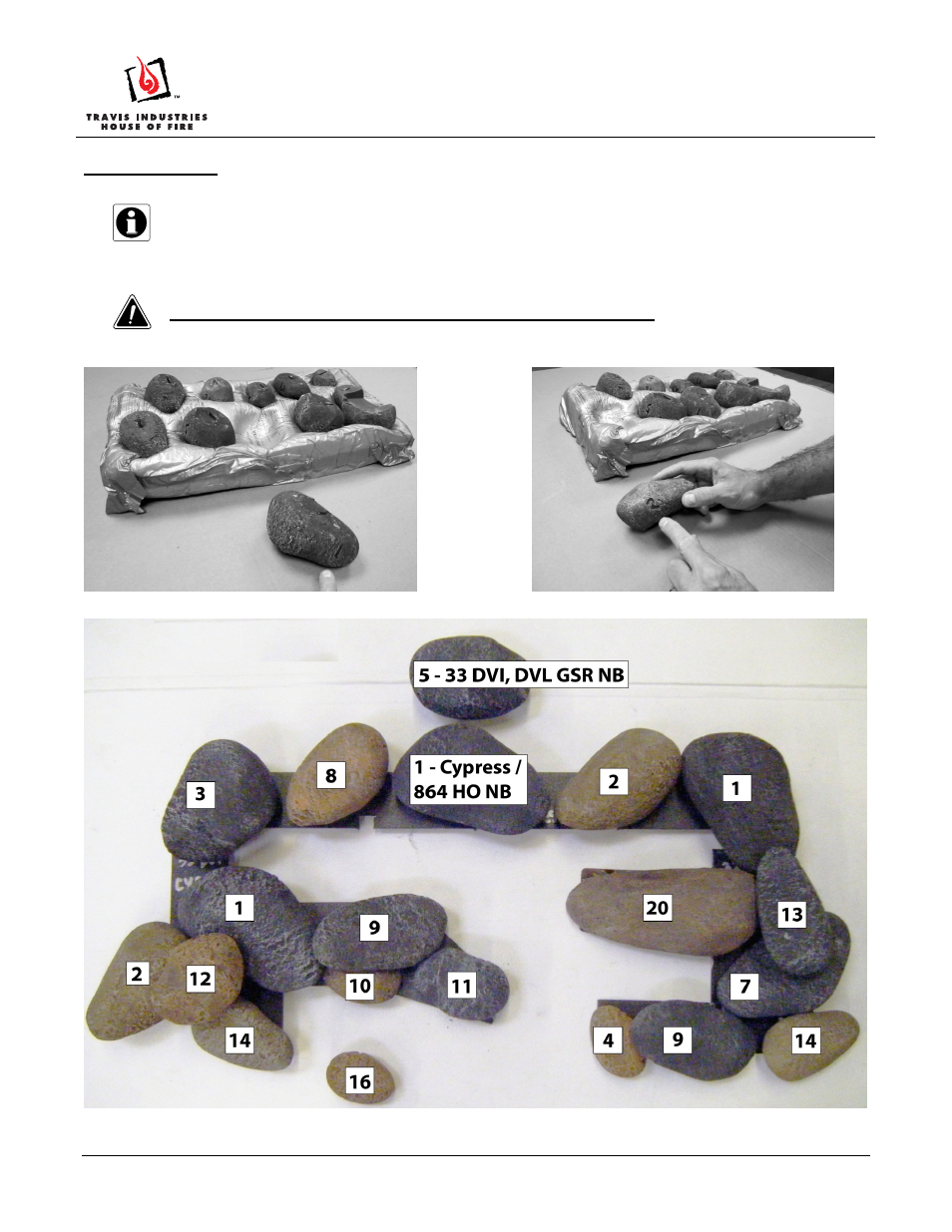 Fyre-stones set “c” installation instructions | Avalon Firestyles Fyre-Stones Set C User Manual | Page 11 / 14