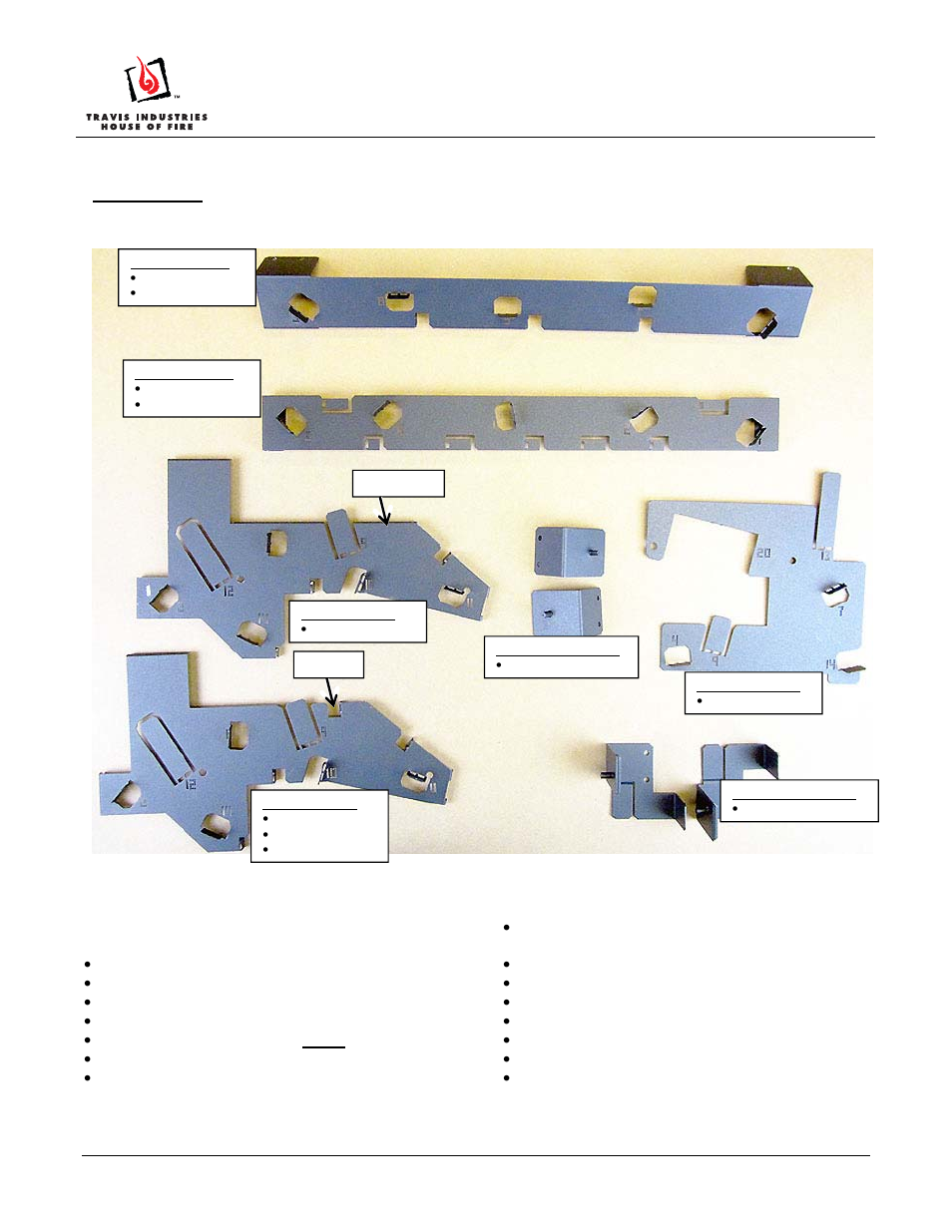 Fyre-stones set “c” installation instructions, Packing list | Avalon Firestyles Fyre-Stones Set C User Manual | Page 2 / 14