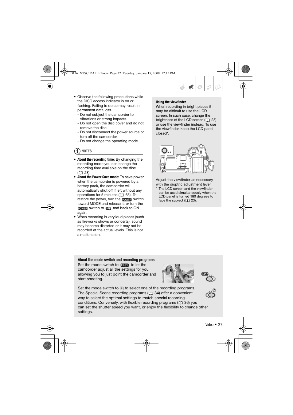 Canon DC301 User Manual | Page 27 / 87