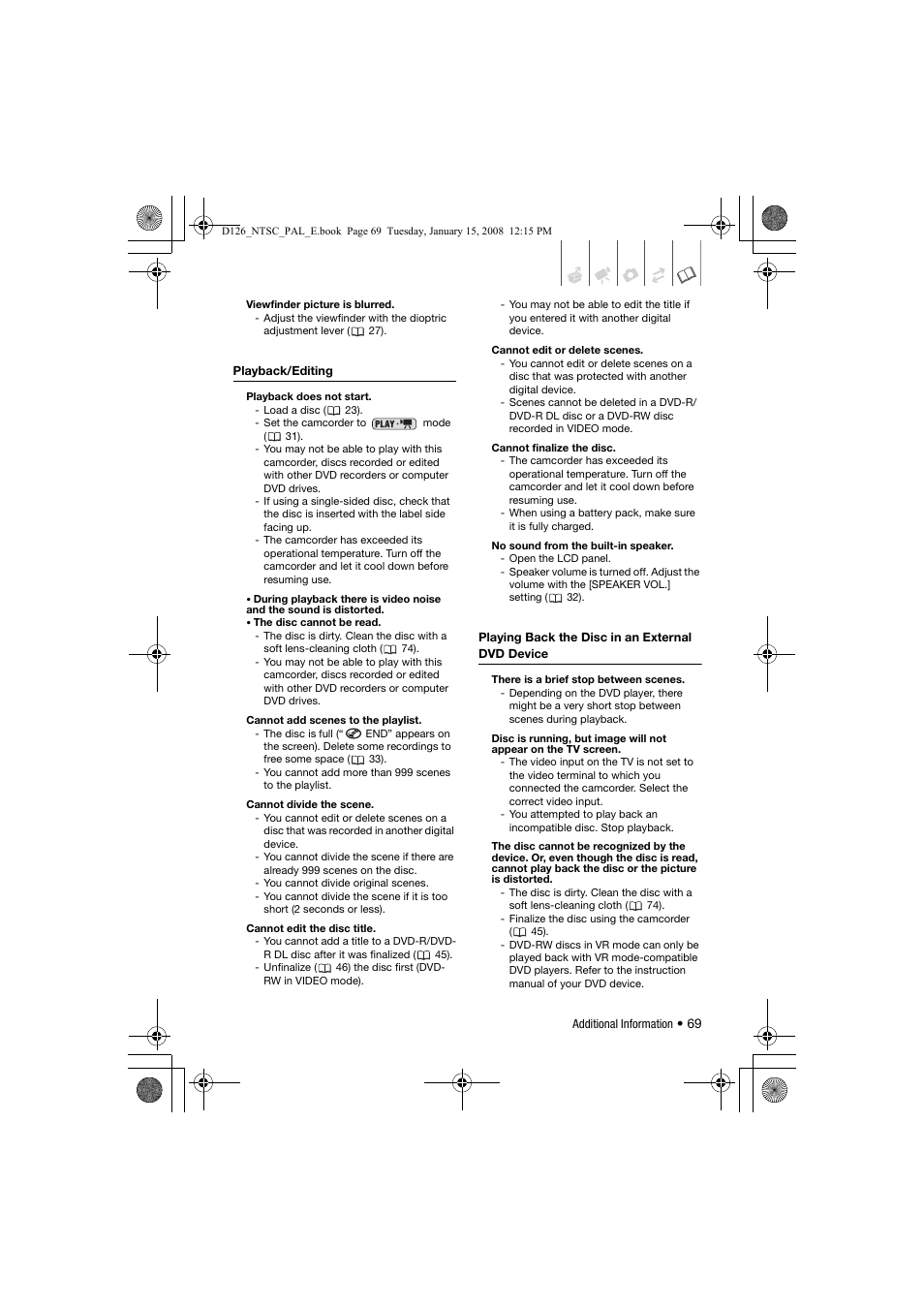 Canon DC301 User Manual | Page 69 / 87