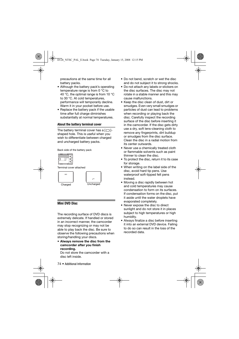 Canon DC301 User Manual | Page 74 / 87