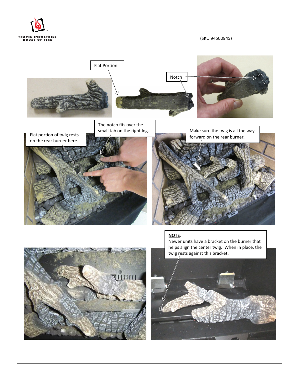 Avalon Firestyles 430 GSR2 Traditional Log Set User Manual | Page 12 / 13