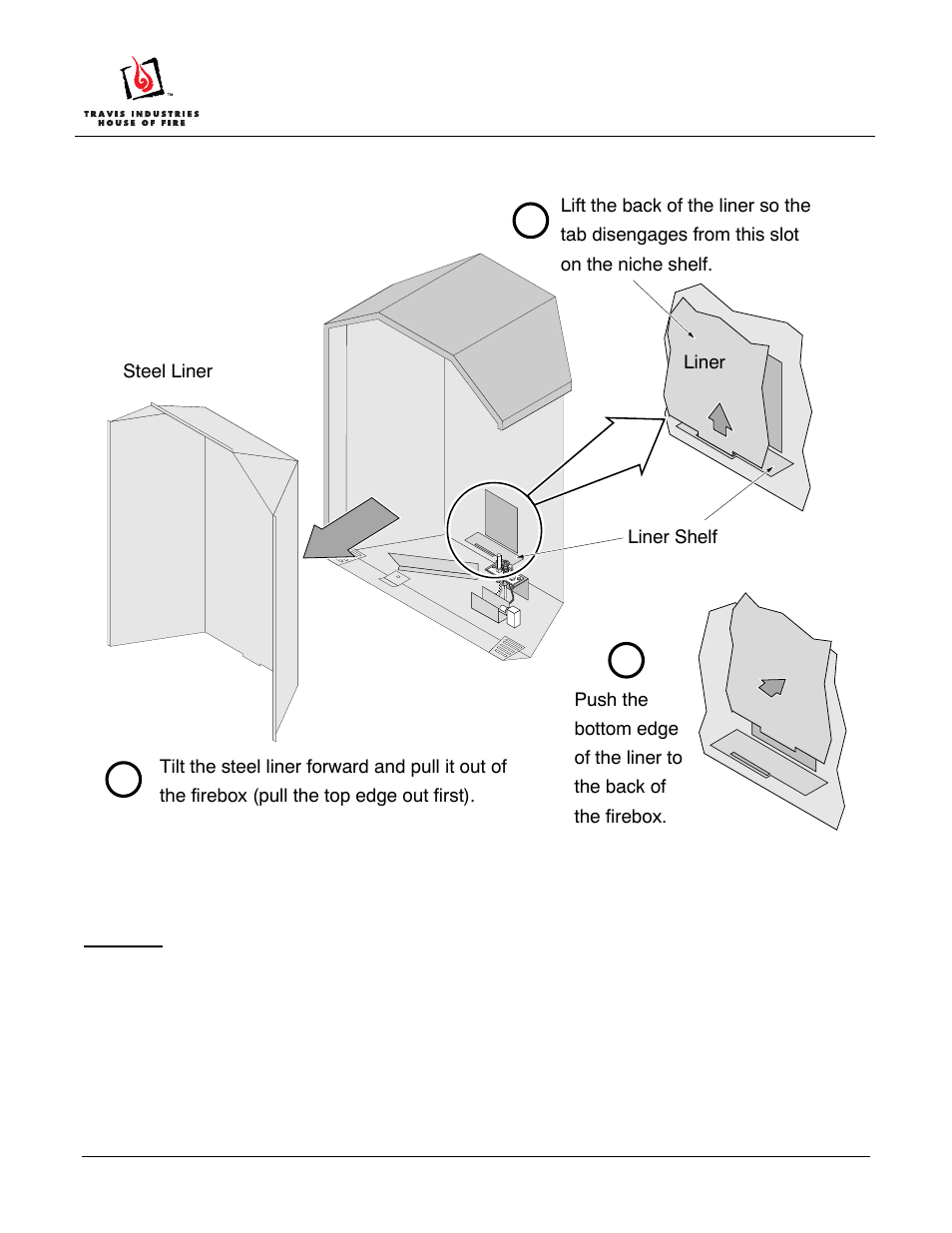 21 trv enamel firebox liner, Ab c | Avalon Firestyles 21 TRV Enamel Firebox Liner User Manual | Page 2 / 2