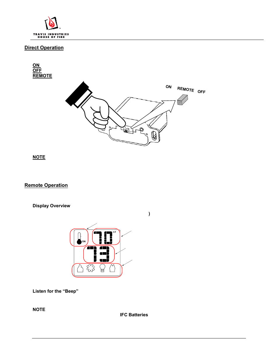 Greensmart, 2 remote setup instructions | Avalon Firestyles GreenSmart User Manual | Page 4 / 8