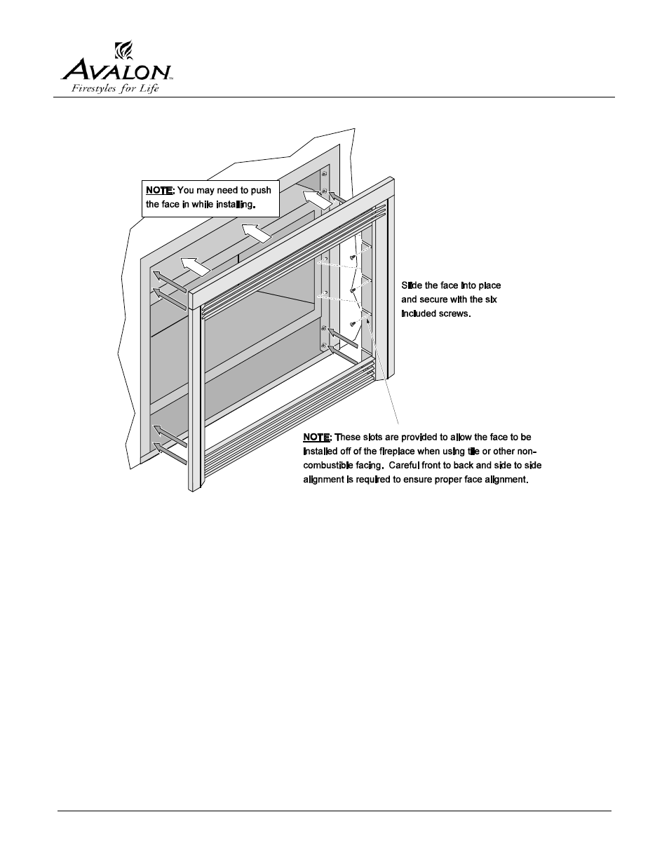 Avalon Firestyles 564 Rosario Seattle Face User Manual | Page 3 / 4