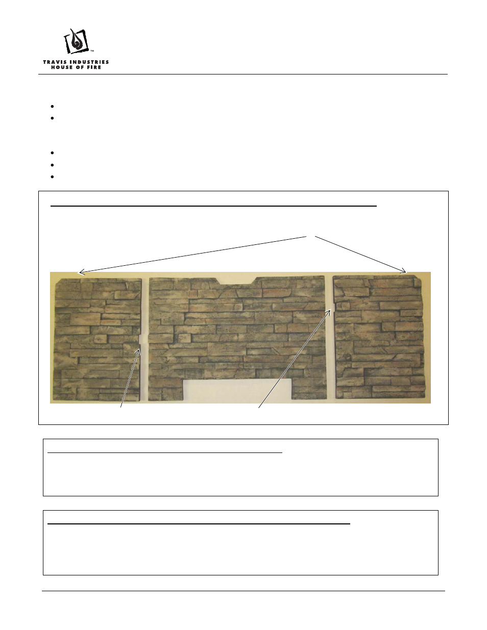 Avalon Firestyles 564 LedgeStone Fireback User Manual | 3 pages
