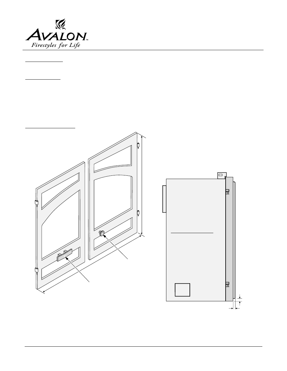 Avalon Firestyles 864 Winthrop Bungalow User Manual | 7 pages