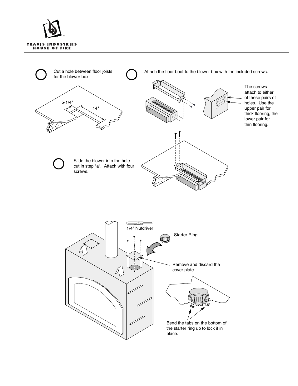 Extra room power heat duct instructions, Ab c | Avalon Firestyles Extra Room Power Heat Duct User Manual | Page 4 / 11