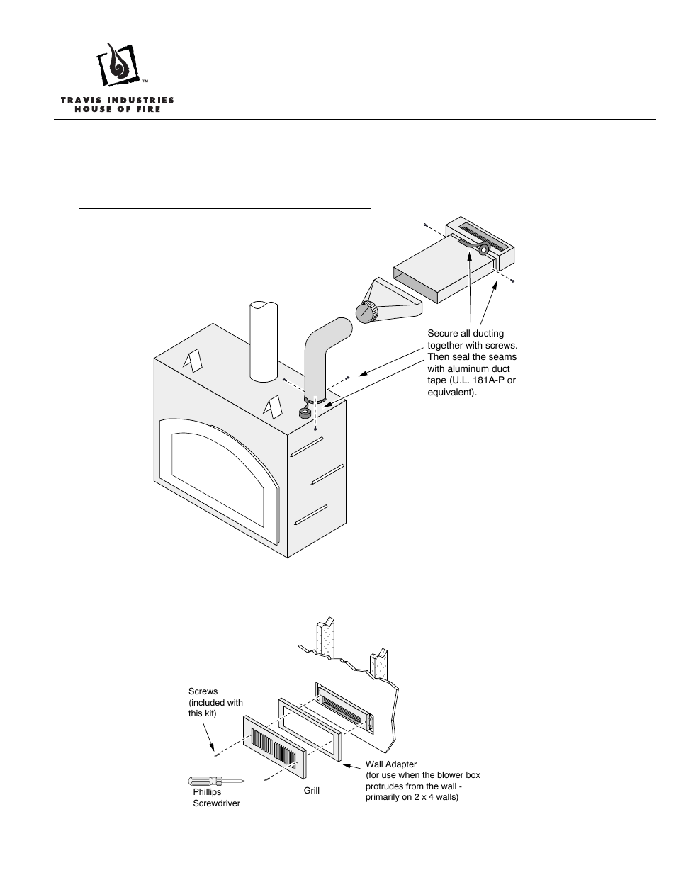 Extra room power heat duct instructions | Avalon Firestyles Extra Room Power Heat Duct User Manual | Page 5 / 11