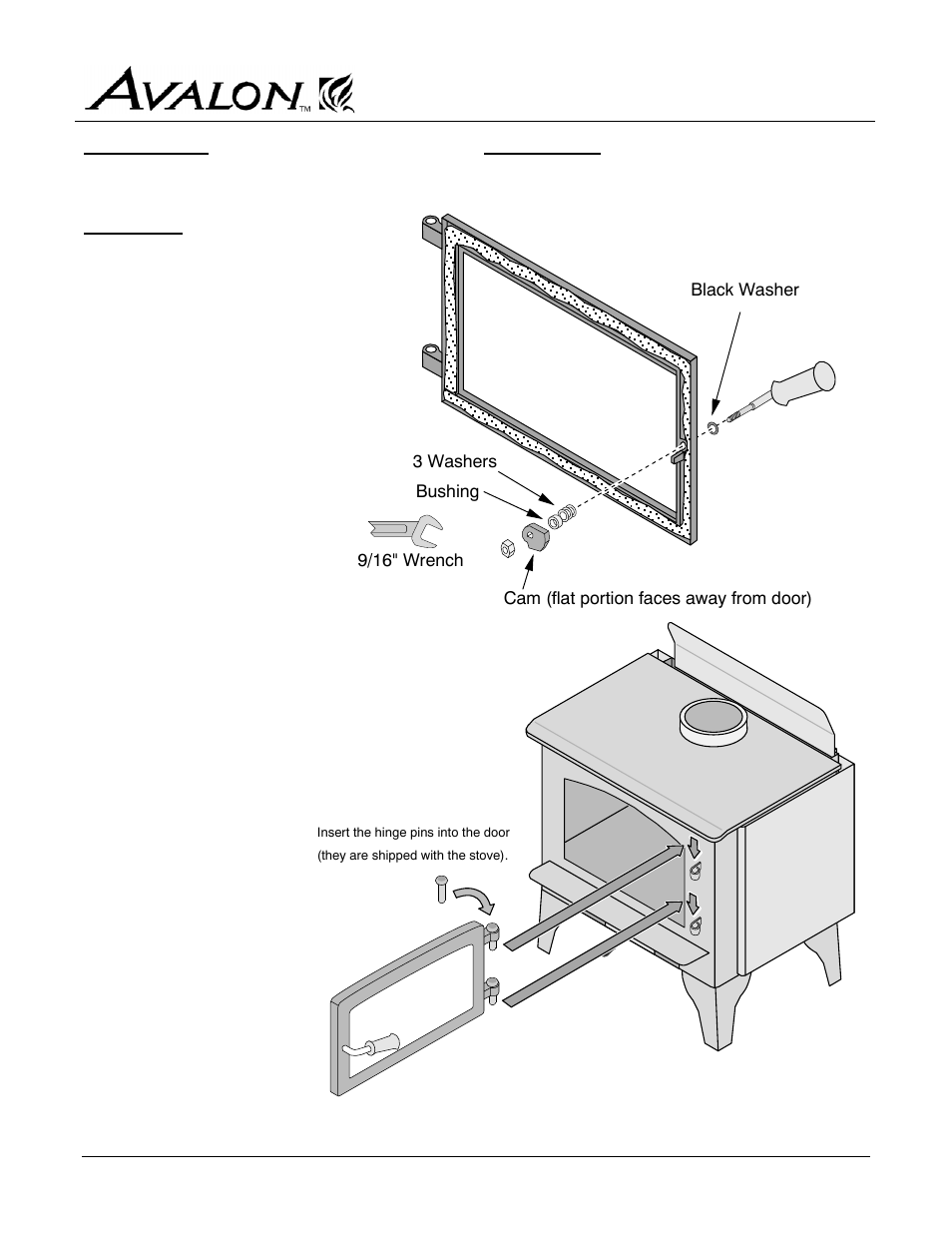 Avalon Firestyles 1250 Spokane Door User Manual | 4 pages