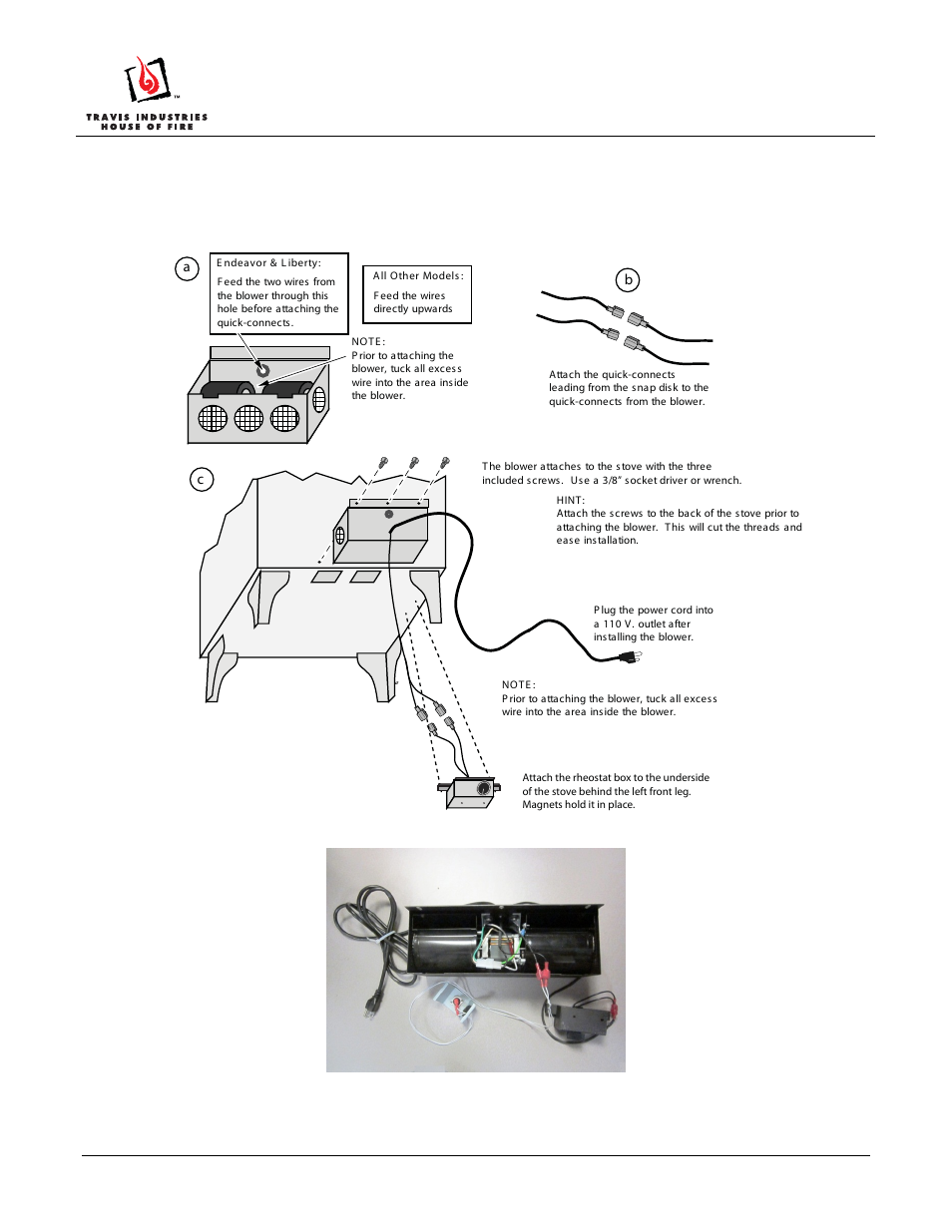 Wood stove rear fan 2 installation instructions | Avalon Firestyles Wood Stove Rear Fan 2 User Manual | Page 3 / 5