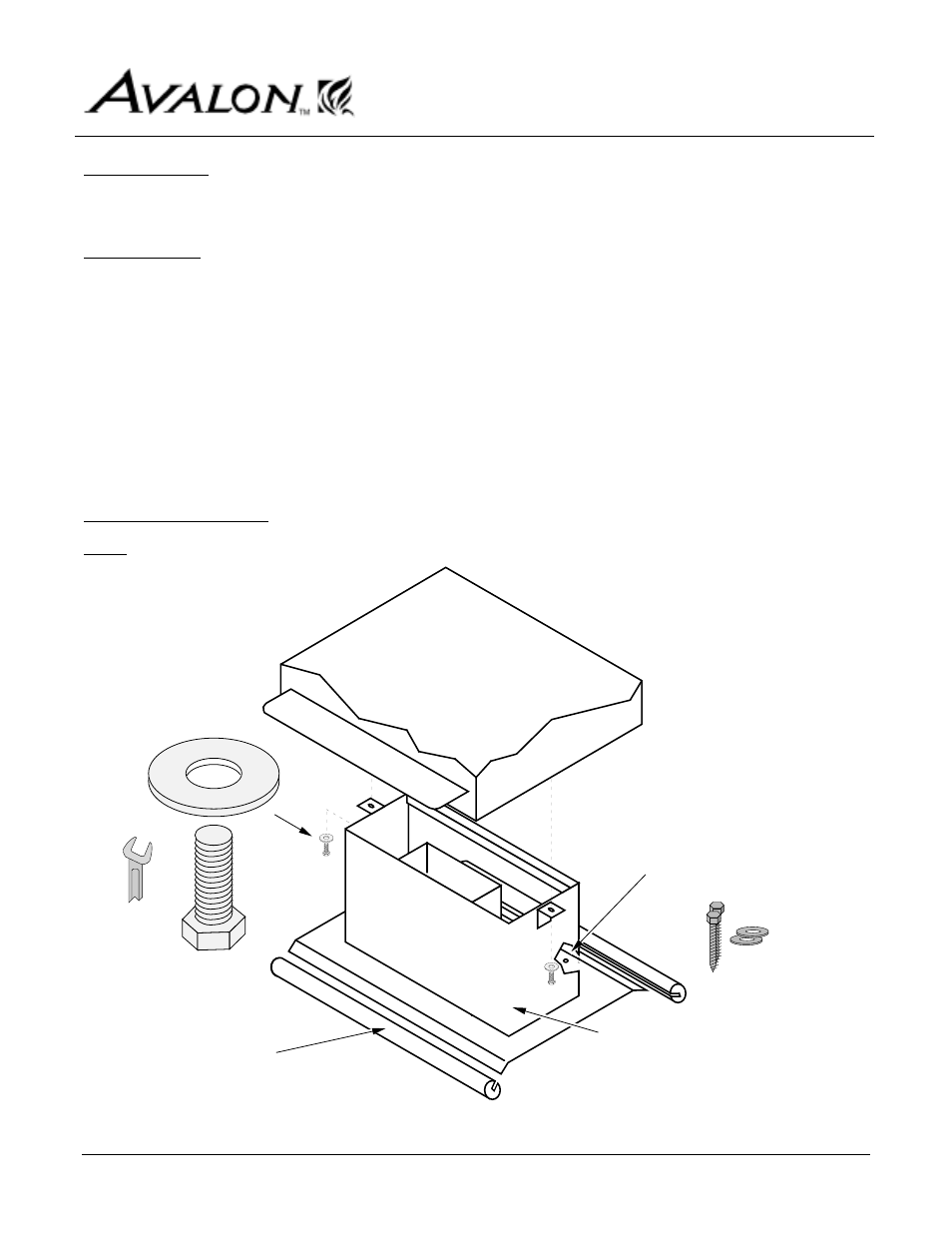 Avalon Firestyles 1750 Large Pedestal User Manual | 4 pages