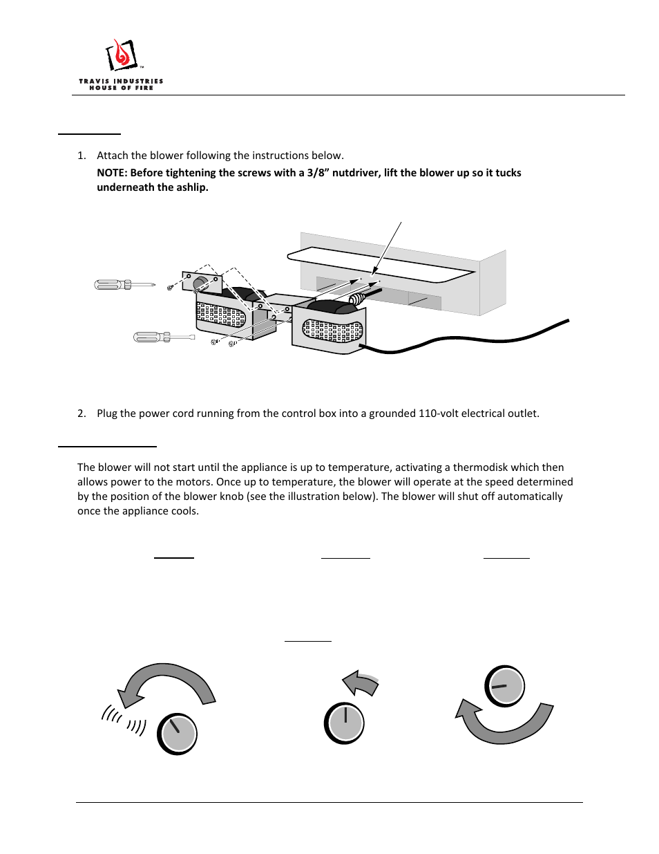 Lopi front blower installation instructions, High | Avalon Firestyles Lopi Front Blower User Manual | Page 2 / 2