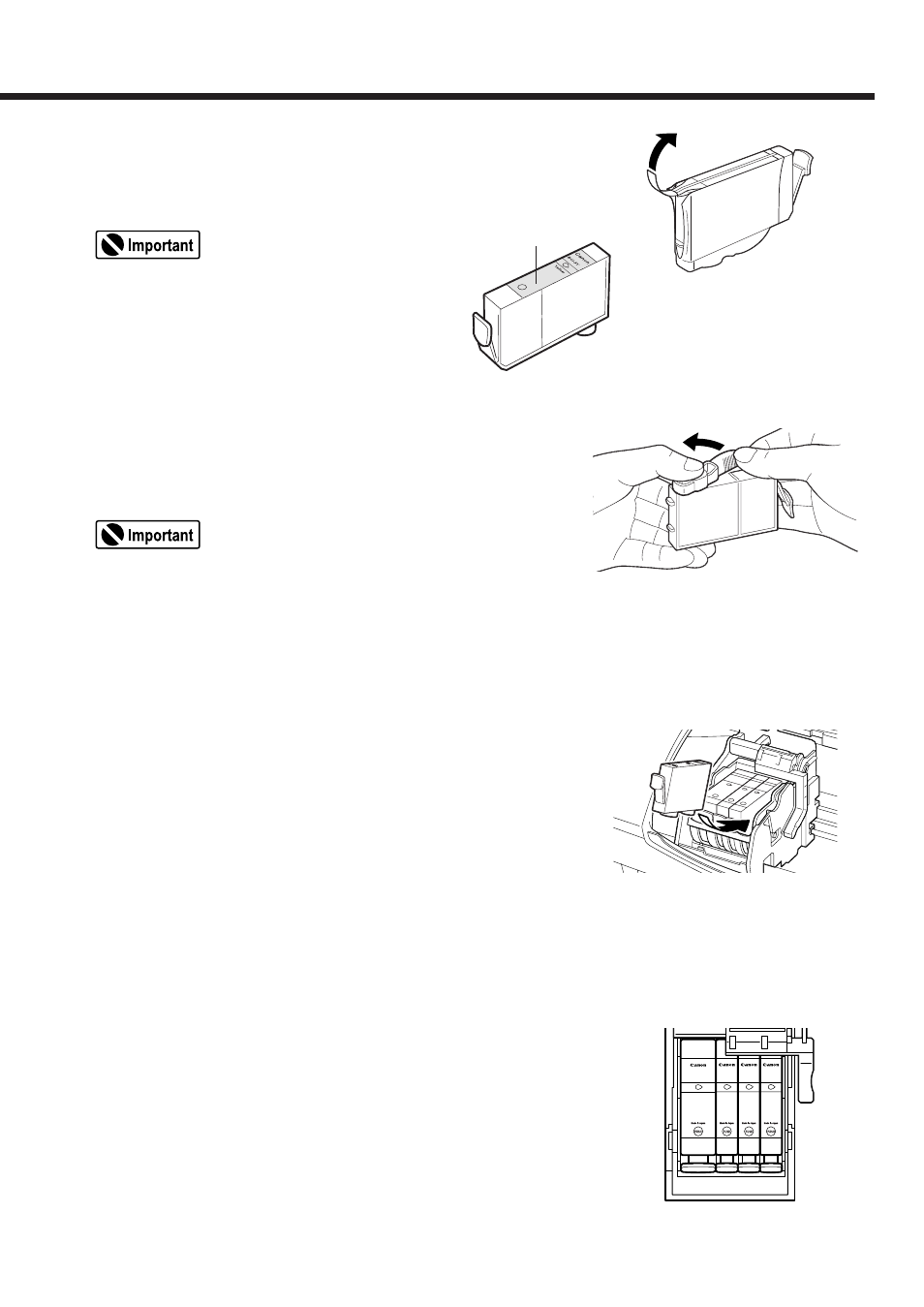 Standard colour combination, Replacing the ink tanks | Canon BJC-3000 User Manual | Page 33 / 80