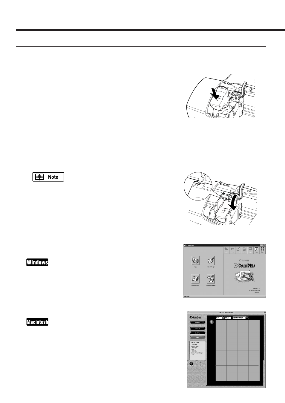 Scanning and saving the image | Canon BJC-3000 User Manual | Page 44 / 80