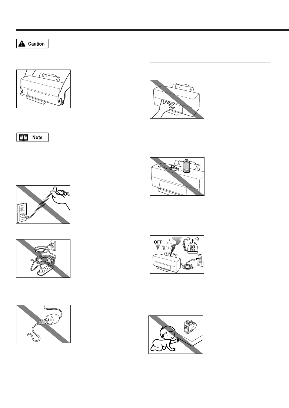 Working around the printer, Power supply, Bj cartridges and ink cartridges | Canon BJC-3000 User Manual | Page 8 / 80