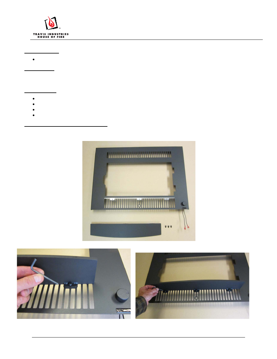 Avalon Firestyles Small Flush Wood Face User Manual | 4 pages