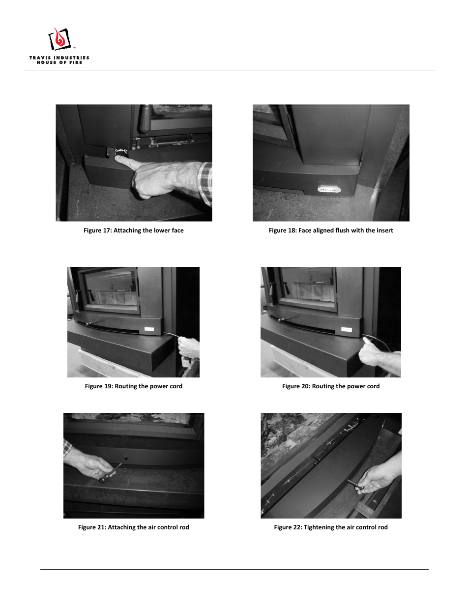 Flush wood plus cypress face installation | Avalon Firestyles Flush Wood Plus Cypress Face User Manual | Page 5 / 7