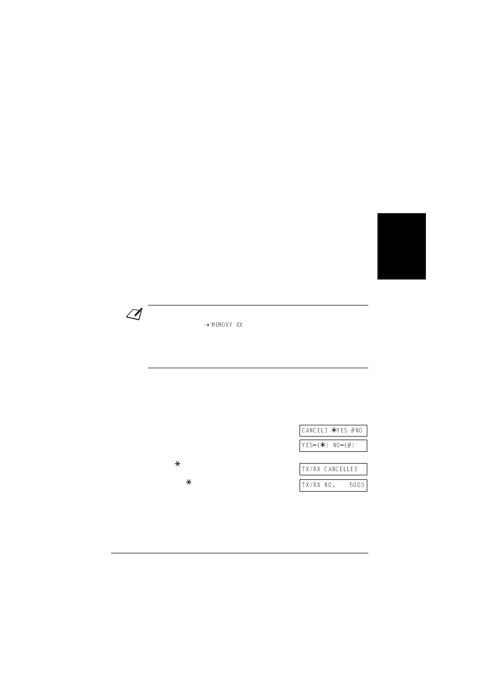 Receiving while performing other tasks, Receiving faxes in memory when a problem occurs, Cancelling receiving | Canon L240 User Manual | Page 111 / 212