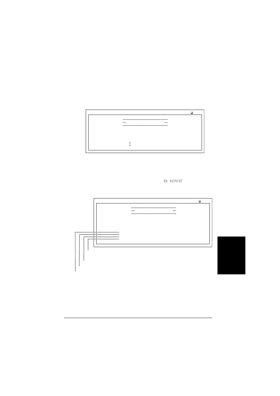 Rx (reception) report, Multi tx/rx (transaction) report | Canon L240 User Manual | Page 143 / 212