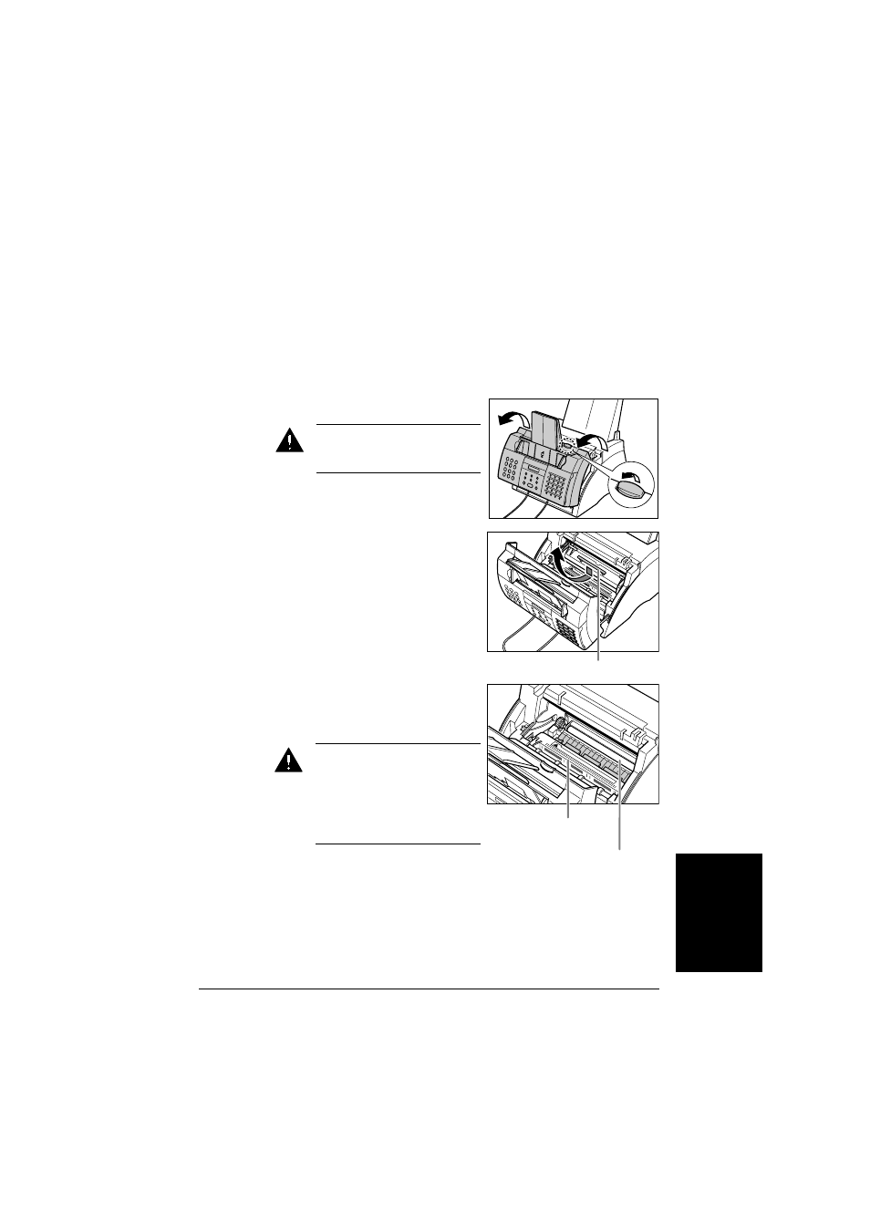 Cleaning the fax’s interior | Canon L240 User Manual | Page 147 / 212