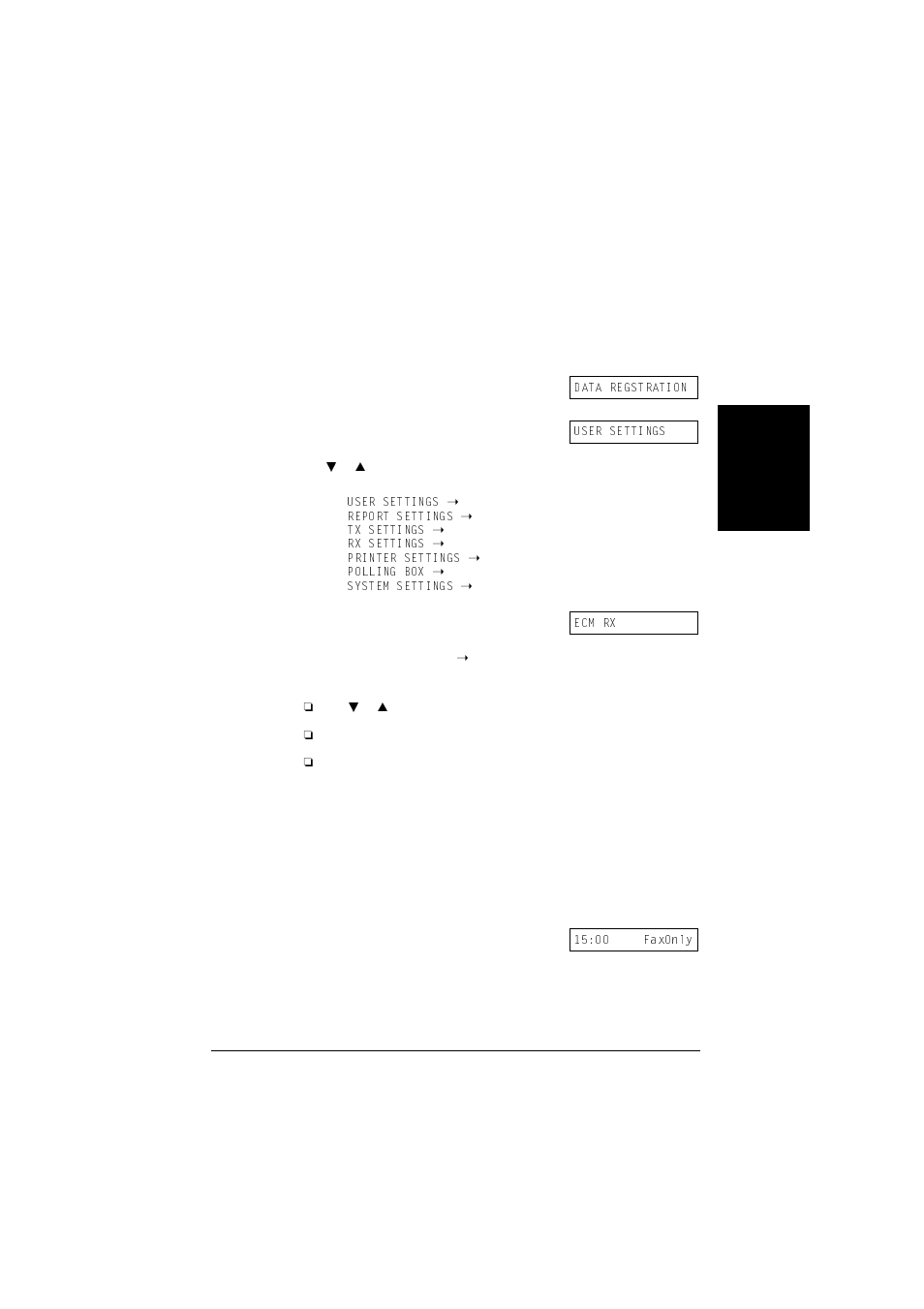 Accessing the menus | Canon L240 User Manual | Page 179 / 212