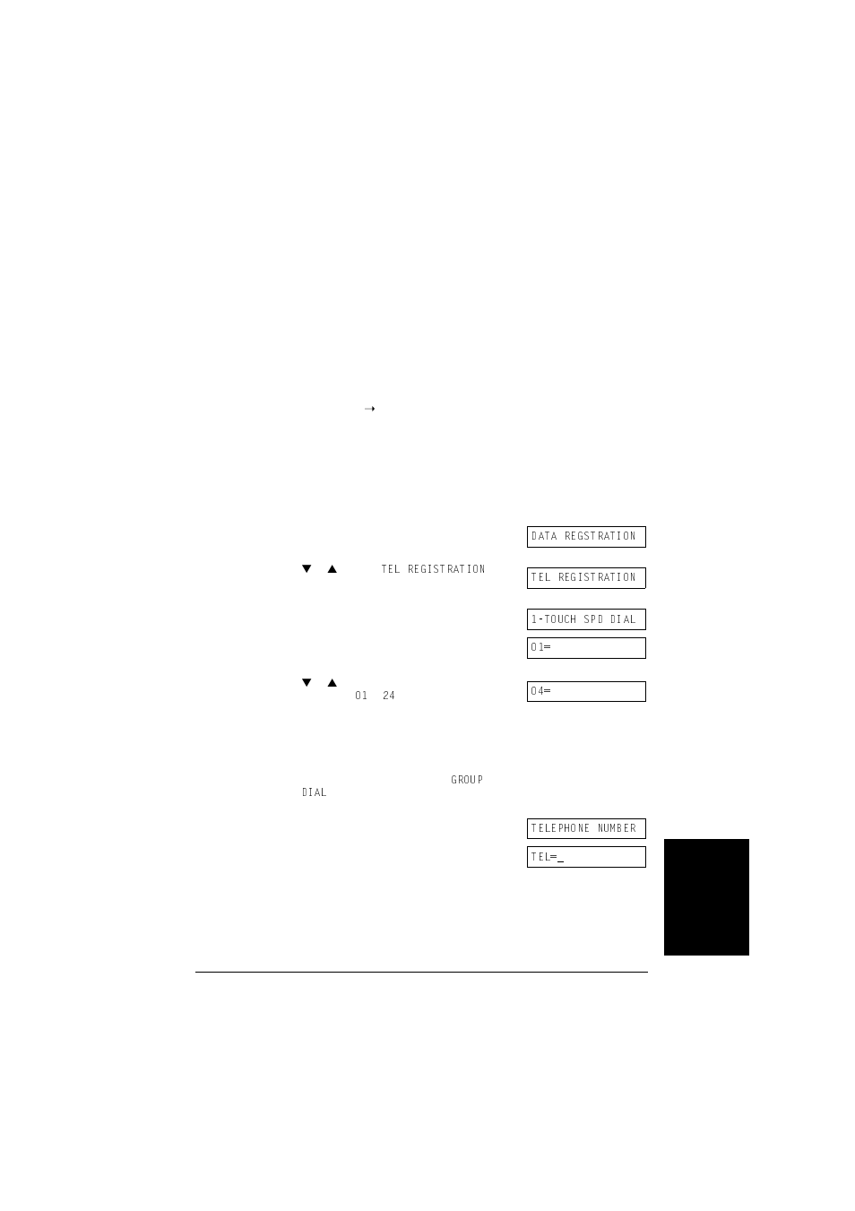 Registering one-touch speed dialling | Canon L240 User Manual | Page 63 / 212