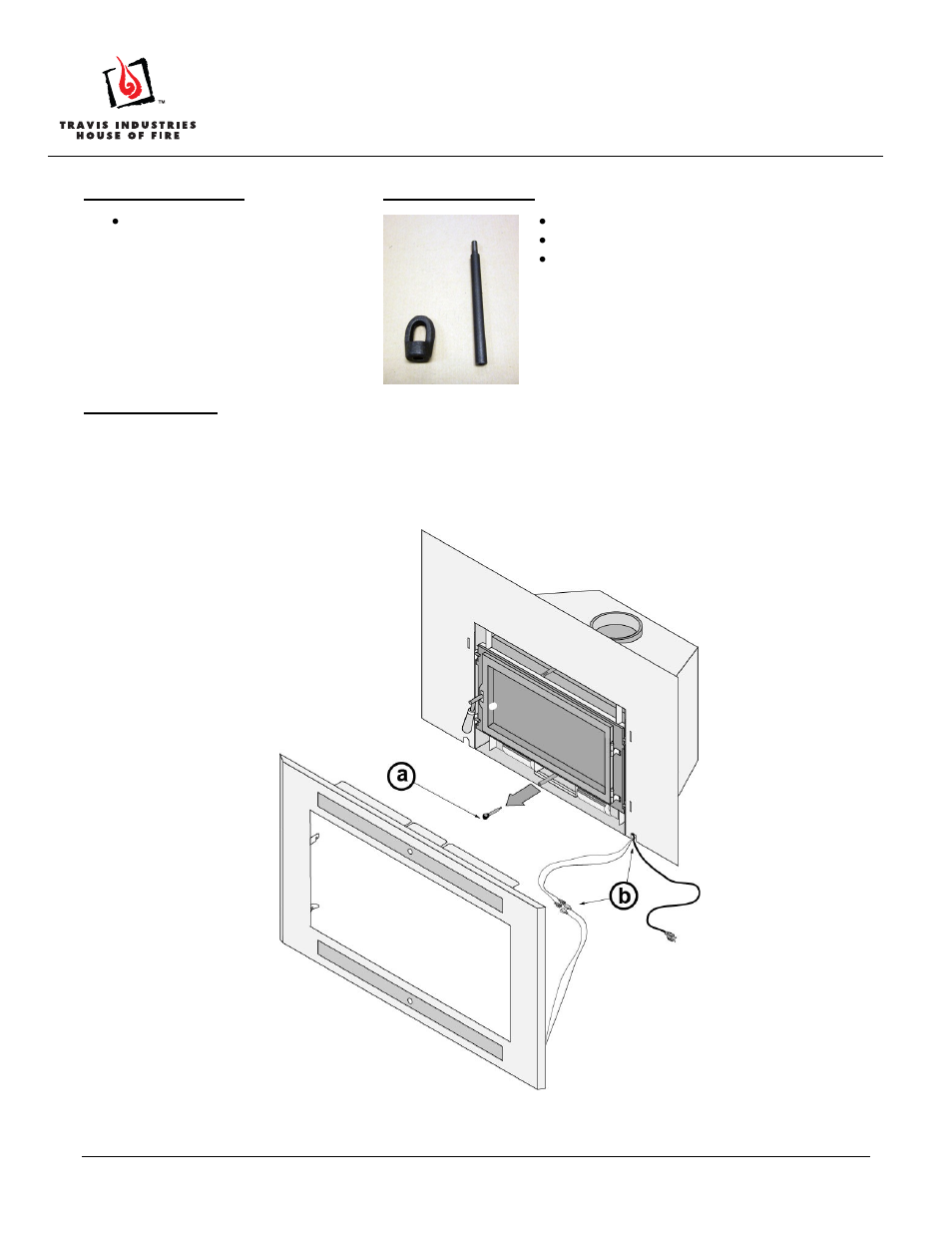 Avalon Firestyles Large Flush Wood Face User Manual | 2 pages