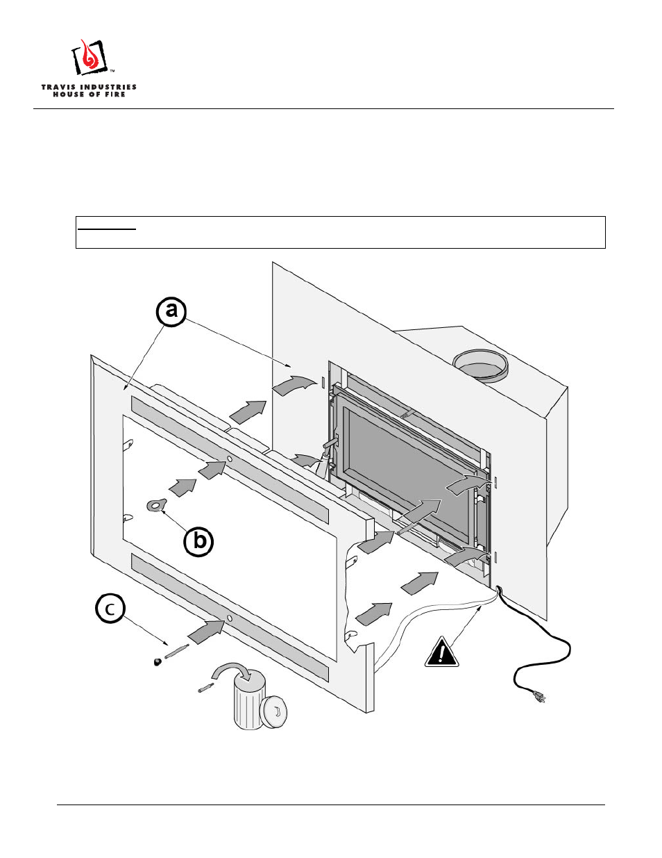 Large flush wood face installation | Avalon Firestyles Large Flush Wood Face User Manual | Page 2 / 2