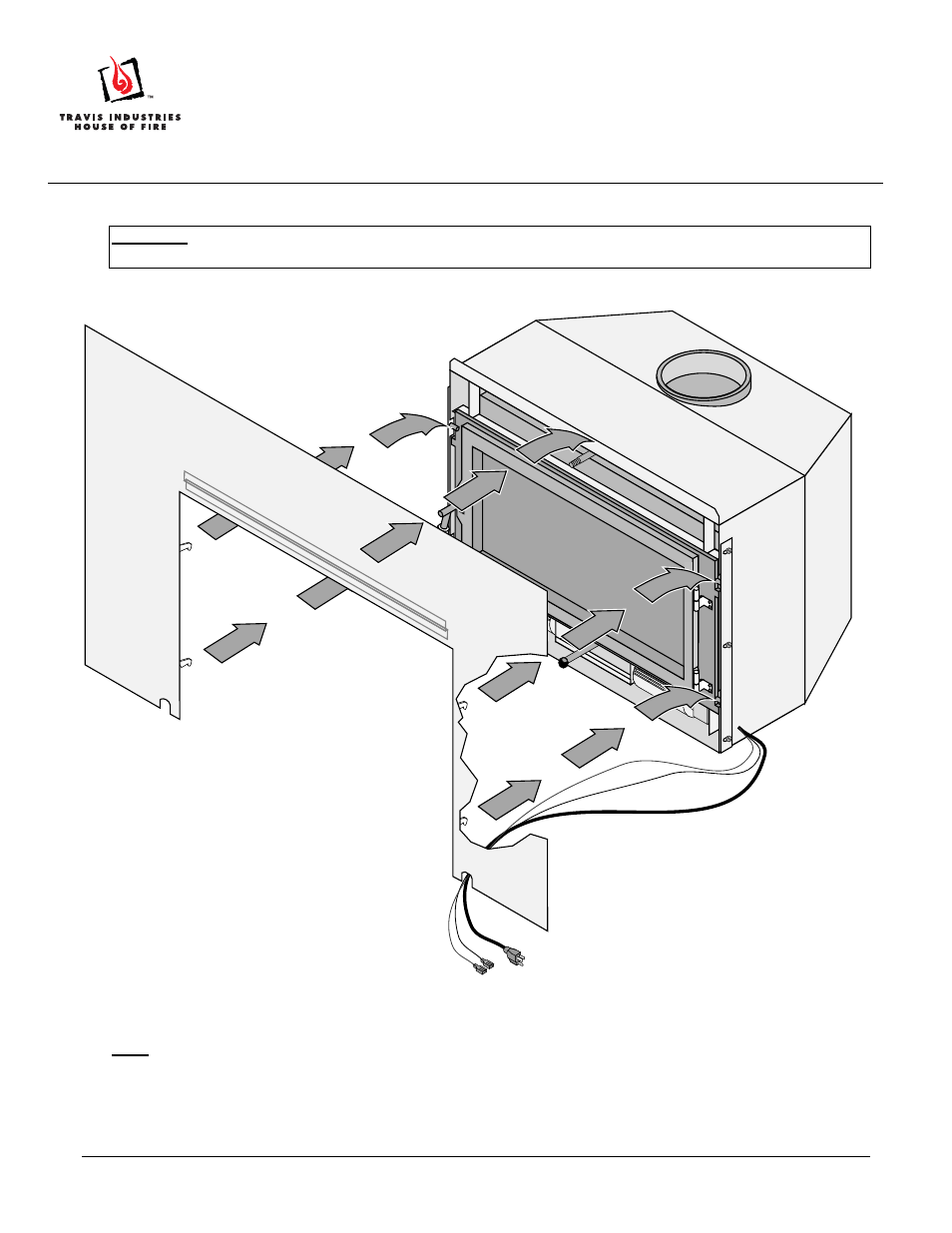 Avalon Firestyles Large Flush Wood Insert Rectangular User Manual | Page 2 / 2