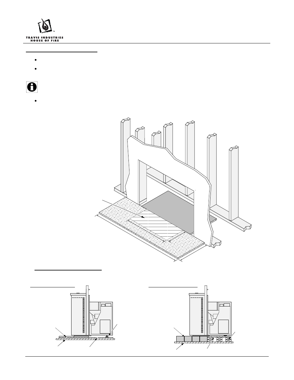 Zc kit – agp pellet insert, Minimum floor protection | Avalon Firestyles AGP Pellet Insert User Manual | Page 5 / 10