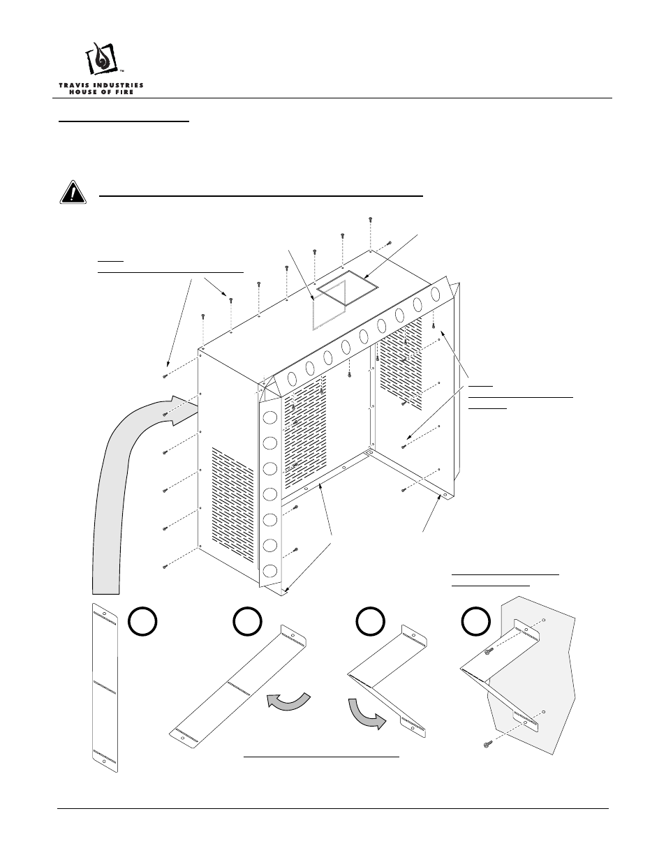 Ab c, Zc kit – agp pellet insert, Warning: the sheet metal edges are sharp | Avalon Firestyles AGP Pellet Insert User Manual | Page 6 / 10