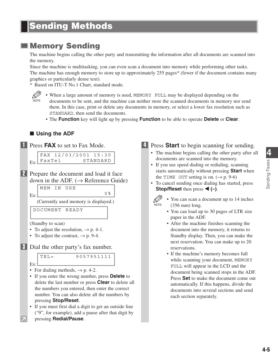 Sending methods | Canon ImageCLASS D680 User Manual | Page 42 / 94