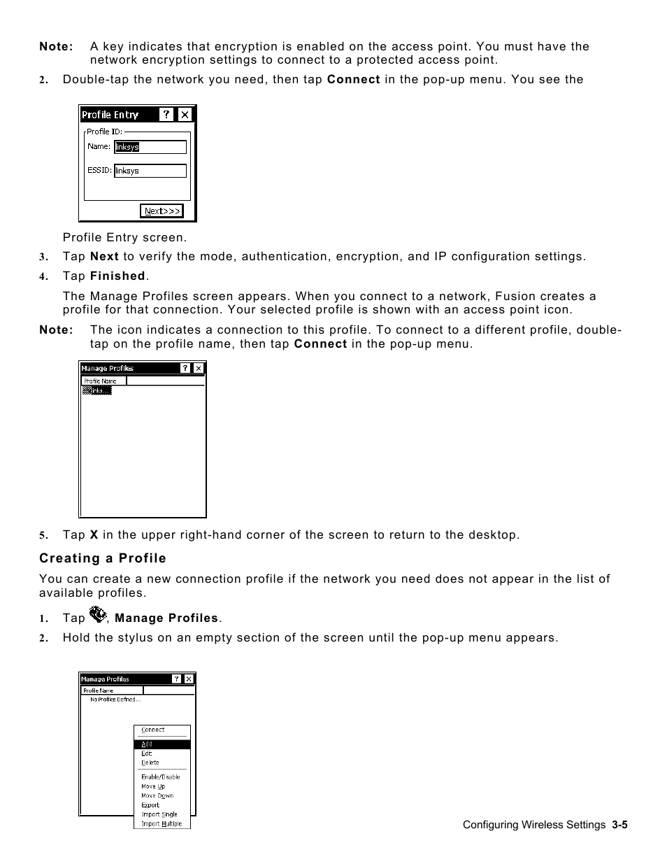 Creating a profile, Creating a profile -5 | Avery Dennison Platinum 6039 System Administrator Guide User Manual | Page 15 / 48