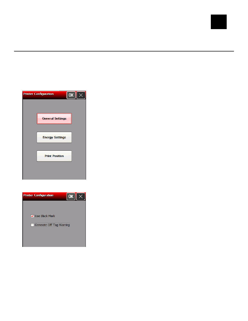 Configuring the printer -1, Selecting the supply type -1 | Avery Dennison Pathfinder 6057 Operator Handbook User Manual | Page 21 / 36