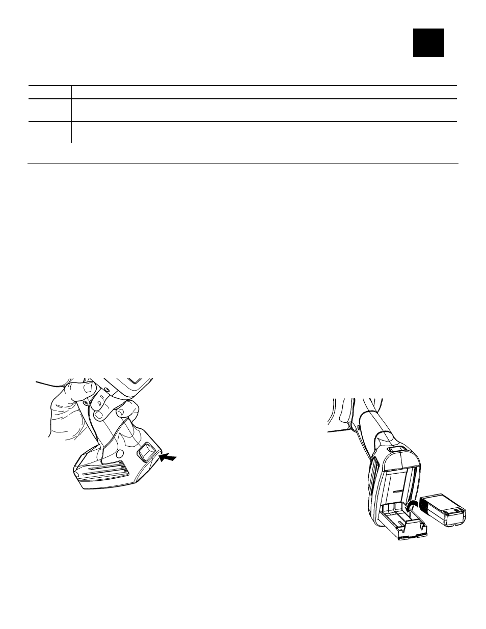 Using batteries -1, Using the main battery -1, Charging the main battery -1 | Replacing the main battery -1 | Avery Dennison Pathfinder 6057 Operator Handbook User Manual | Page 7 / 36