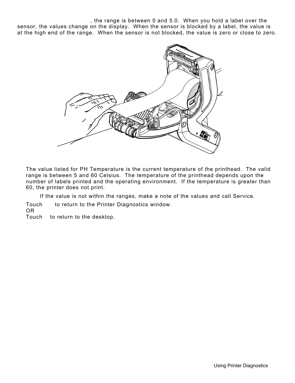 Testing the printhead | Avery Dennison Pathfinder 6057 System Administrator Guide User Manual | Page 41 / 60