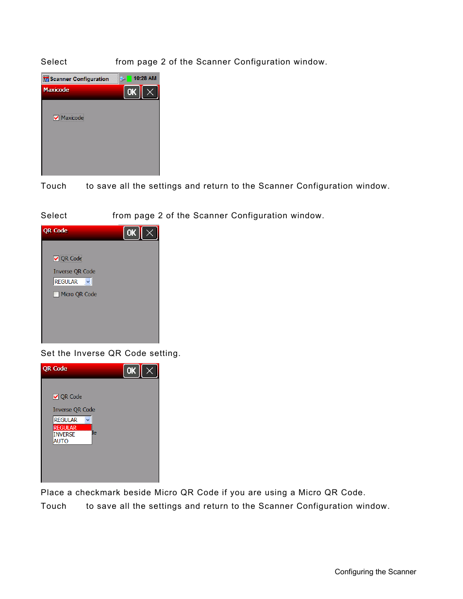 Configuring maxicode, Qr code, Configuring maxicode -13 | Qr code -13 | Avery Dennison Pathfinder 6057 System Administrator Guide User Manual | Page 55 / 60